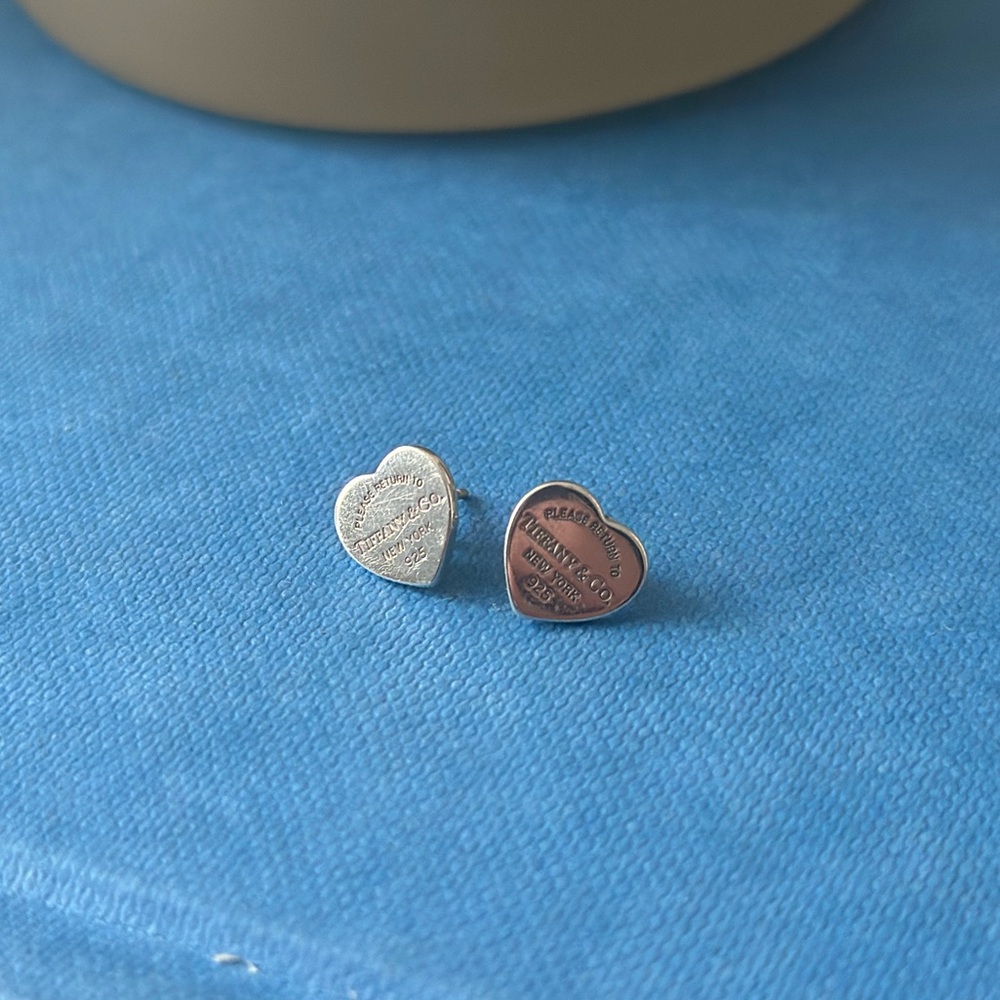 Tiffany and co silver heart earrings FIRM PRICE
